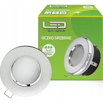 Bodové svítidlo Stropní bodové svítidlo zapuštěné Kobi Light 1,5 W GU10 stříbrné