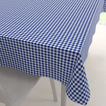 ubrus Bavlněný obdélníkový ubrus Sandra SA-057 Modro-bílé kostičky 50x100 cm