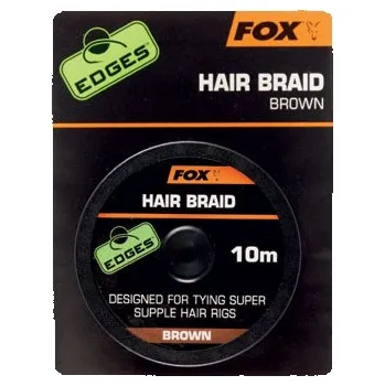 Fox Návazcová Šňůrka Edges Hair Braid Brown 10 m