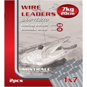 Mistrall Ocelové Lanko Wire Leaders 30 cm 7kg