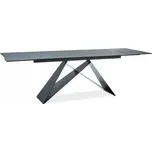 Obdélníkový rozkládací stůl Signal 160 x 90 x 76 cm černý