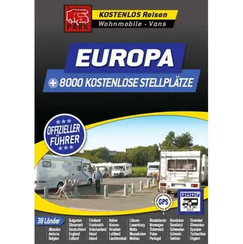 Mapa parkovišť pro obytné vozy Michelin Evropa - bezplatná parkoviště