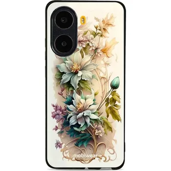Pouzdro na mobilní telefon Lesklý kryt Mobiwear Glossy - Xiaomi Poco X7 Pro - G014G Krémové květy (Prémiové lesklé pouzdro, obal, kryt Mobiwear Glossy na mobil Xiaomi Poco X7 Pro - G014G Krémové květy, materiál Plast + TPU silikon - krytí po všech stranách, neošoupatelný potisk,)
