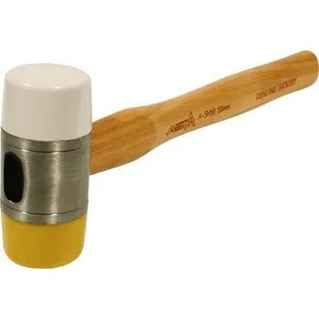 Ruční nářadí Montážní gumové kladivo 35 mm s dřevěnou rukojetí ASTA, LSW12-35