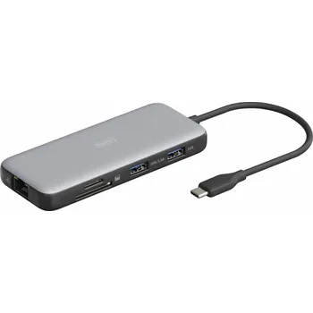 Digitus Dokovací stanice USB Type-C 8portová 2x HDMI 4K/60Hz PD 3.0