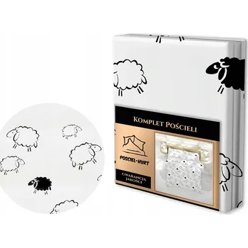 Povlečení Krepové povlečení 140x200cm PRESTIGE Beránci na bílém