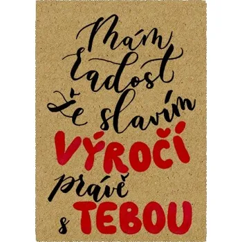 Přáníčko BeBechy – recyklovaný papír - Výročí tiskopis