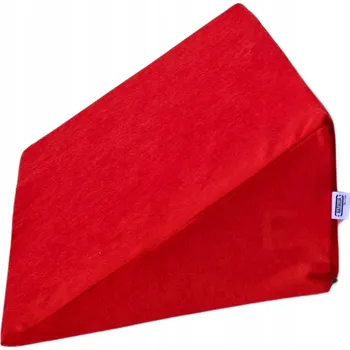 Polštář Polštář klín 35x45x20 cm – pro ležení, čtení a podepření nohou Červená