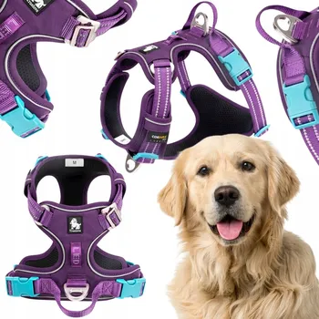 Postroj pro psa POSTROJ PRO PSA EASY WALK TRUELOVE FRONT LINE PREMIUM CORDURA FIALOVÝ XL