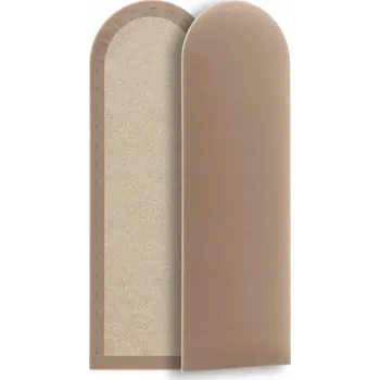 Obraz Čalouněný Panel na zeď, plotový vzor 20x100 cm, béžový velur, Oeko-Tex