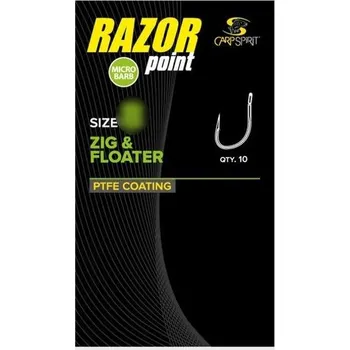 Rybářský háček 10ks - Háček Carp Spirit Zig&Floater Velikost 12