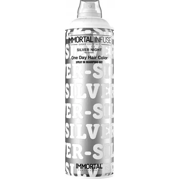 Vlasová regenerace IMMORTAL Sprej pro barvení vlasů na jeden den One Day Hair Color SILVER NIGHT 200 Ml