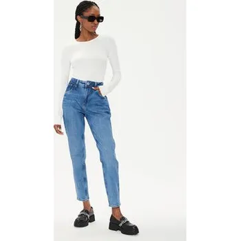 Dámské džíny Pepe Jeans Jeansy Violet PL204176 Modrá Mom Fit 27_30