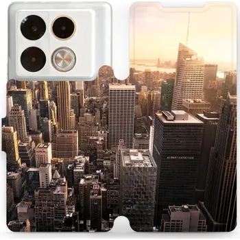 Pouzdro na mobilní telefon Flipové pouzdro Mobiwear - Infinix Note 40 Pro - M138P New York (Knížkové flip pouzdro, obal, kryt na mobil Infinix Note 40 Pro - M138P New York, materiál Umělá kůže + TPU - ochrana 360°, stojánek, silikonová vanička, magnetické zavírání)