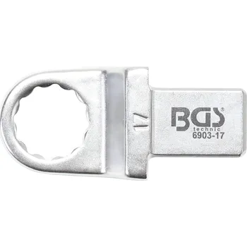 Dílna BGS 6903-17, Nástrčný očkový klíč | 17 mm | upnutí 14 x 18 mm