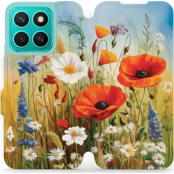 Pouzdro na mobilní telefon Flipové pouzdro Mobiwear - Honor X8c - VP43S Letní louka (Knížkové flip pouzdro, obal, kryt na mobil Honor X8c - VP43S Letní louka, materiál Umělá kůže + TPU - ochrana 360°, stojánek, silikonová vanička, magnetické zavírání)