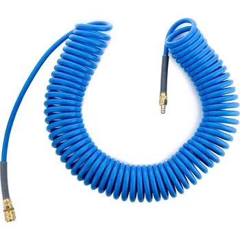 Příslušenství ke kompresoru RQS 05-00-49, Spirálová polyuretanová pneumatická hadice 15m, 12x8 mm