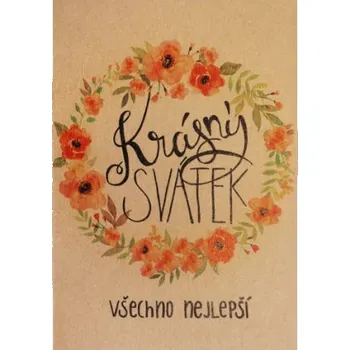 Přáníčko BeBechy – recyklovaný papír – Svátek2 tiskopis