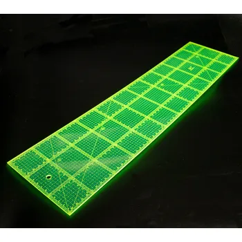Příslušenství k šicímu stroji Patchworkové pravítko - 15x60 cm - fluo