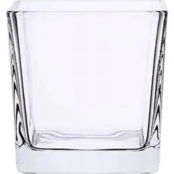 Váza Skleněná váza čtvercová 10x10 cm / silné sklo