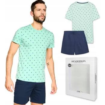 Pánské pyžamo HENDERSON 39730-65 NEEDLE pánské pyžamo - XL