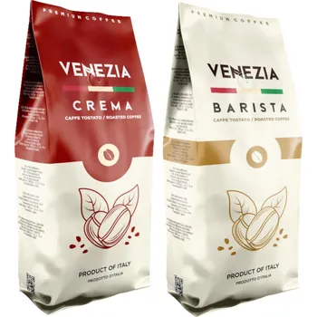 Sada Káva zrn Venezia 2 kg Crema Barista italská pražená káva