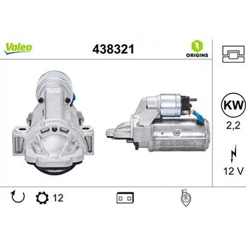 Autoelektrika Startér VALEO 438321