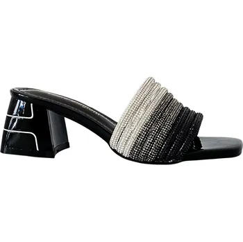 Dámské sandále Černé nazouvací sandály Laura Biagiotti Patent Black Velikost: 36