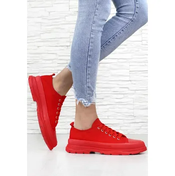 Dámské tenisky Gomer Červené plátěnky AB871ALL.R Velikost: 38