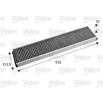 Ventilátor topení a klimatizace Filtr, vzduch v interiéru VALEO 715674