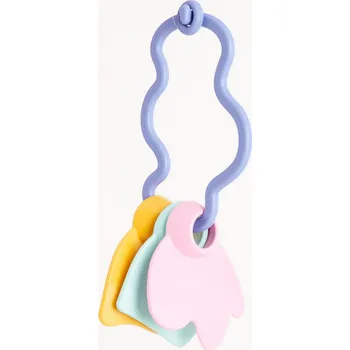 Smyslové kousátko Le Jouet Simple, plastové, modré