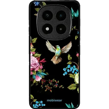 Pouzdro na mobilní telefon Lesklý kryt Mobiwear Glossy - Xiaomi Poco X7 - G041G - Ptáček a květy (Prémiové lesklé pouzdro, obal, kryt Mobiwear Glossy na mobil Xiaomi Poco X7 - G041G - Ptáček a květy, materiál Plast + TPU silikon - krytí po všech stranách, neošoupatelný potisk, tenk
