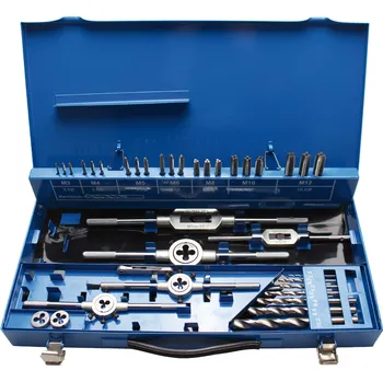 Závitořezný nástroj BGS 1927, Sada závitníků a oček | M3 - M12 | 44dílná