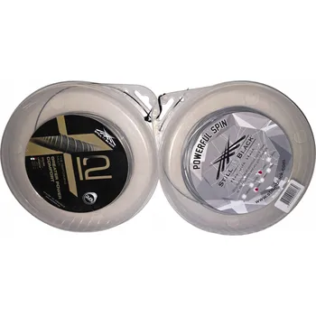 Struna na výplet tenisové rakety Tenisový výplet STILL IN BLACK POWERFUL SPIN + X12 1,3 mm / 120 m zlatý