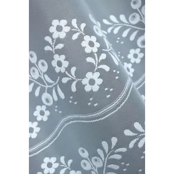 Záclona BÍLÁ ŽAKÁROVÁ METRÁŽOVÁ ZÁCLONA 33692 VÝŠKA 160CM