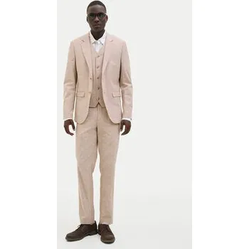 Pánské oblečení Jack & Jones Chino kalhoty Riviera 12228724 Béžová Slim Fit 50