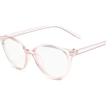 Brýlová obroučka Elegantní brýle blokující modrofialové světlo - Transparentní, světle růžové