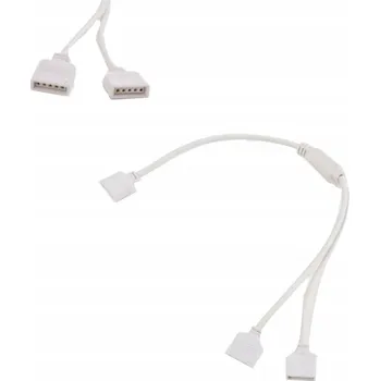 LED osvětlení 5x ECOLIGHT Konektor / Spojka pro LED RGBW 12mm s kabelem
