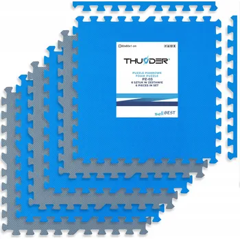 podložka na cvičení Podložka na cvičení Thunder 60 cm x 60 cm modrá