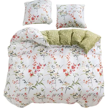 Povlečení Povlečení 140x200 bavlna satén oboustranný GierekHoff 2 ks květiny