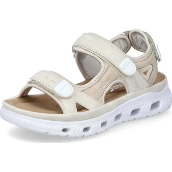 Dámské sandále DÁMSKÉ SANDÁLY RIEKER 64074-60 BÉŽOVÁ Barva: BÉŽOVÁ, Velikost: 40