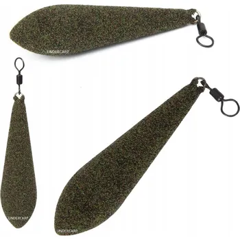 Těžké Závaží s obratlíkem, kapkovité Závaží Long Casting 140 g