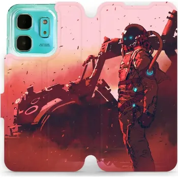 Pouzdro na mobilní telefon Flipové pouzdro Mobiwear - Infinix HOT 50i - MA09S Průzkumník s červeným vozítkem (Knížkové flip pouzdro, obal, kryt na mobil Infinix HOT 50i - MA09S Průzkumník s červeným vozítkem, materiál Umělá kůže + TPU - ochrana 360°, stojánek, silikonová vanička,)