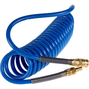 Příslušenství ke kompresoru RQS 05-00-51, Spirálová polyuretanová pneumatická hadice 5m, 12x8 mm
