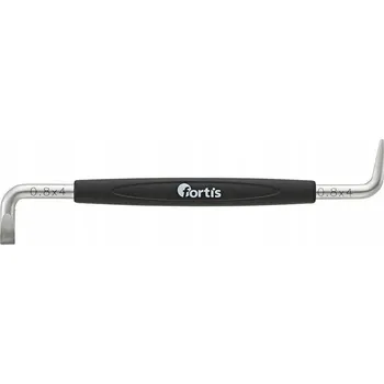 Šroubovák Fortis Úhlový oboustranný šroubovák plochý 4mm