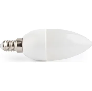 Žárovka LED žárovka E14 bílá neutrální 8W C37 CCD