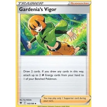 Karetní hra Pokémon ASR 143/189 Gardenia’s Vigor - Astral Radiance Stav: Near Mint, Verze: REVERSE HOLO
