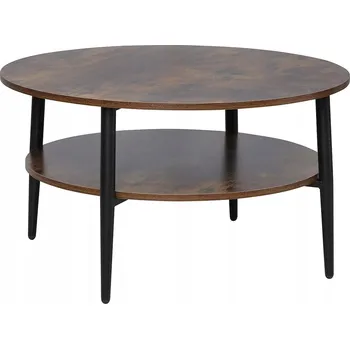 Konferenční stolek Konferenční stolek Signal kulatý 80 x 80 x 45 cm, odstíny hnědé