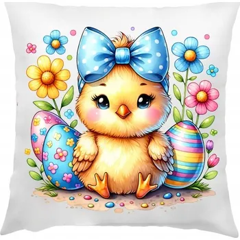 Polštář POVLAK Velikonoce 40x40cm NA DĚTSKÝ POLŠTÁŘ POLŠTÁŘ DEKORATIVNÍ OZDOBA