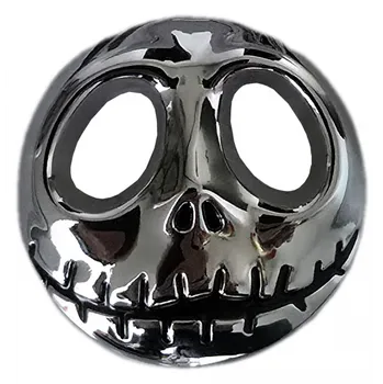 Samolepicí dekorace na vozidlo Samolepící dekory metal lebka Helloween chrom